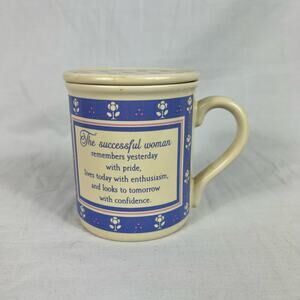 Vintage Hallmark Hug Mates Mug Successful Woman Gift Coffee 1985